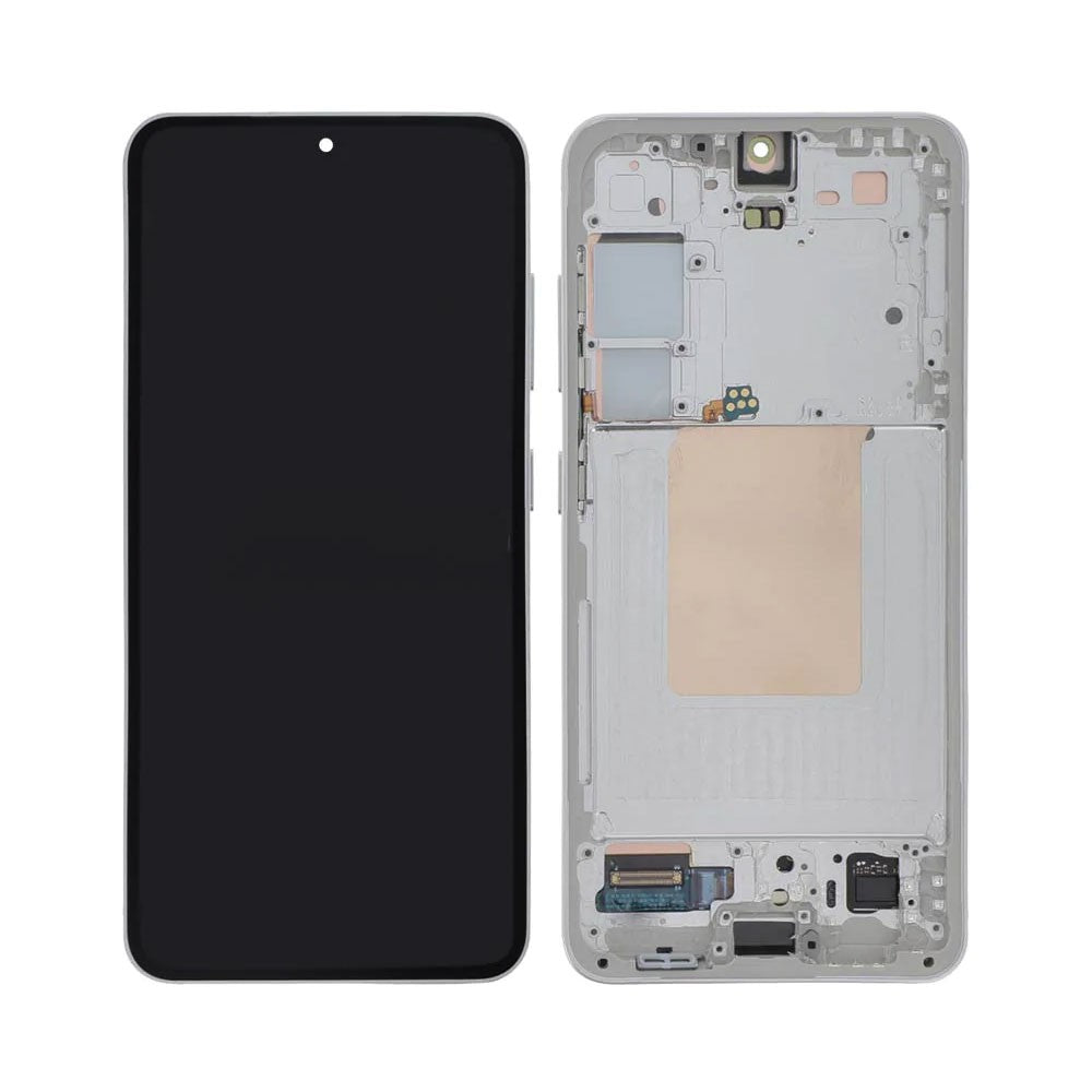 Samsung Galaxy S24 S921B OLED Screen Replacement Digitizer with Frame GH82-33287B (Gold)-Marble Grey Samsung Galaxy S24 S921B OLED Screen Replacement Digitizer with Frame GH82-33287B (Gold)-Marble Grey